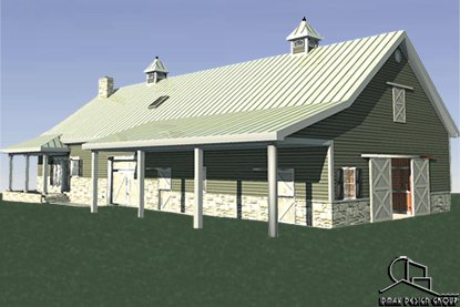Texan 03 Horse Barn Design Plans